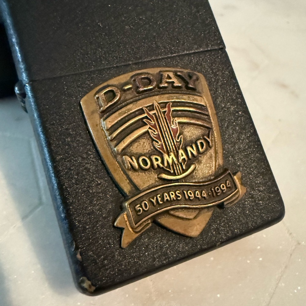 D-Day Normandy Commemorative Zippo Lighter 50 Years Anniversary 100% authentic.
